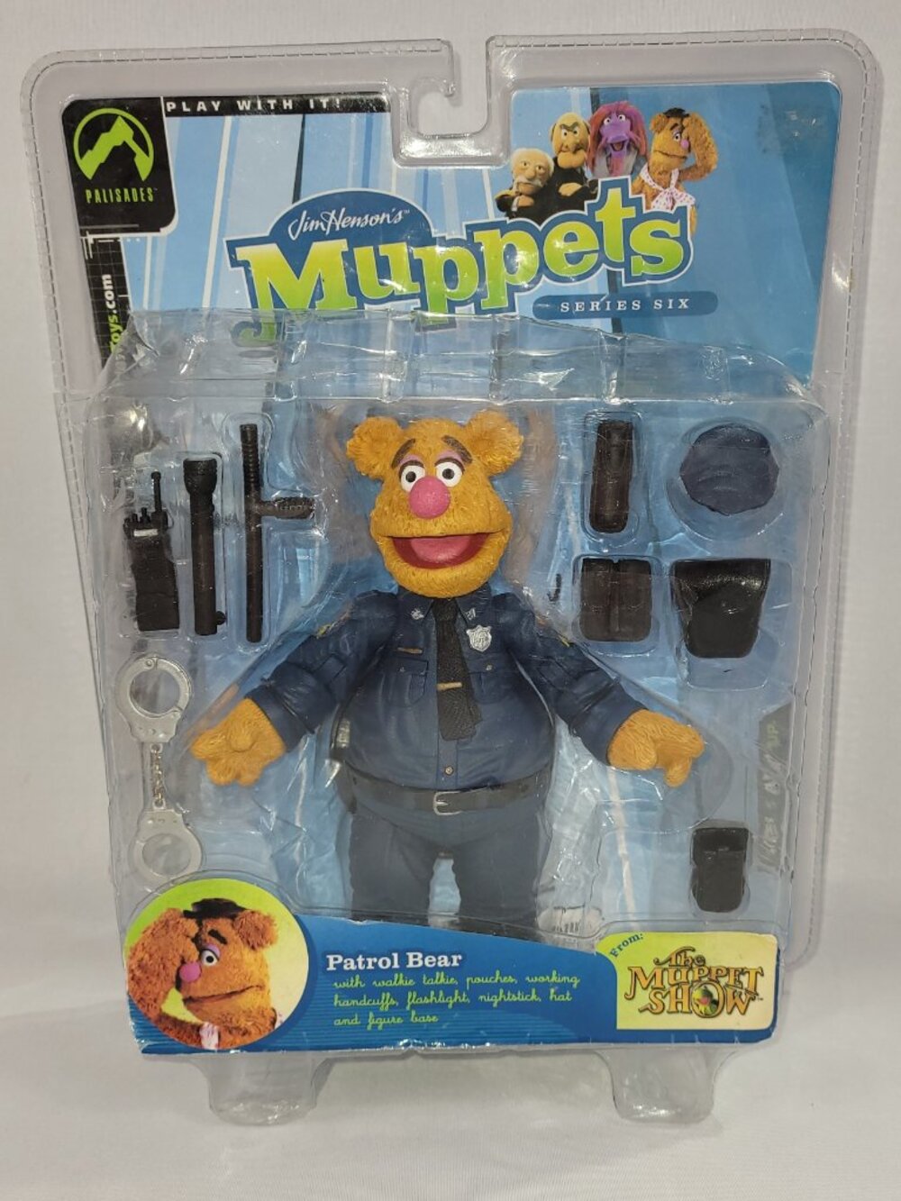 Jim Henson's Muppets Patrol Bear Fozzy Series 6 Action Figure MOC Palisades